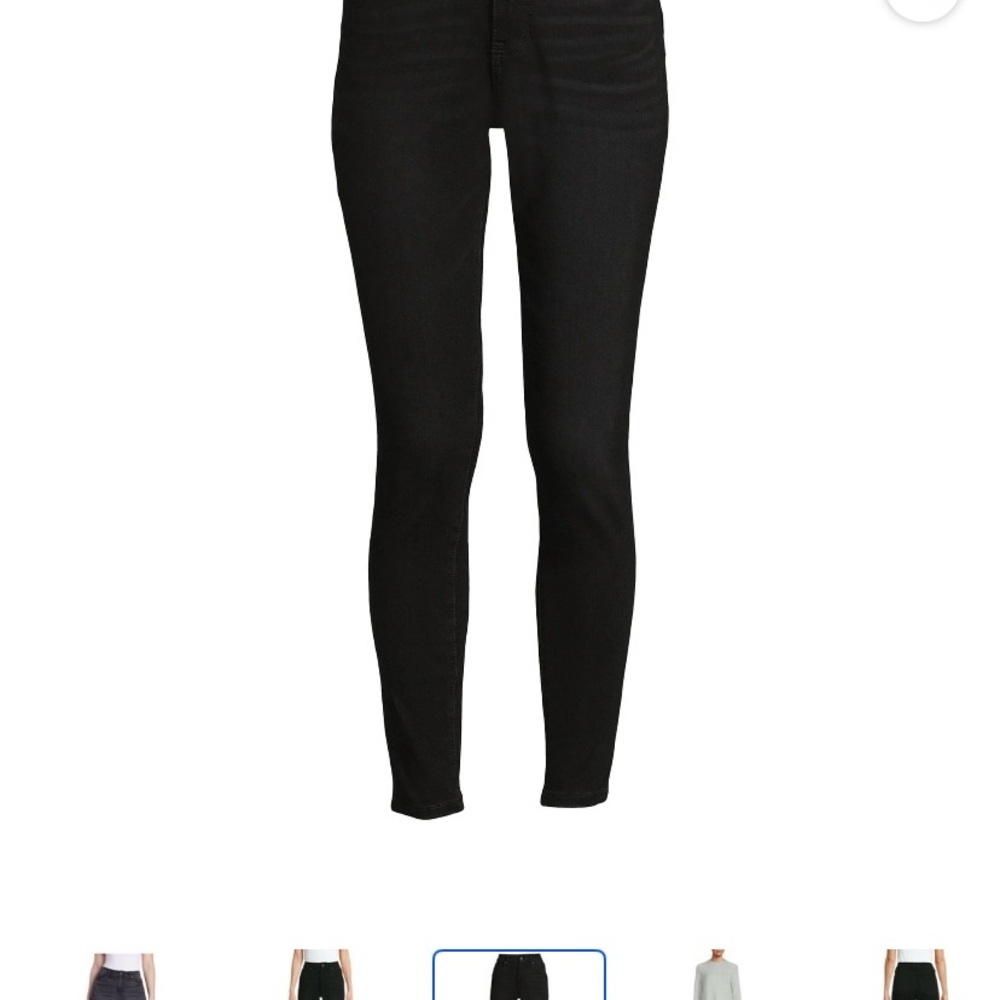Time and Tru Women's High Rise Jeans - Dark Black